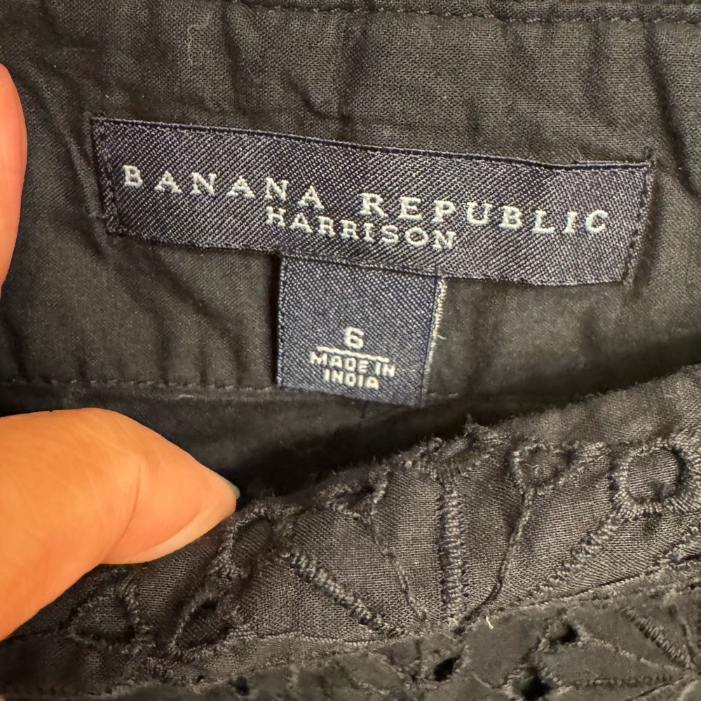 Banana Republic Black Eyelet Trousers - Picture 10 of 10